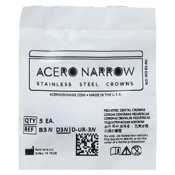 ACERO Crowns 3 1st Primary Upper Right Molar 5/Pk 5/Pk