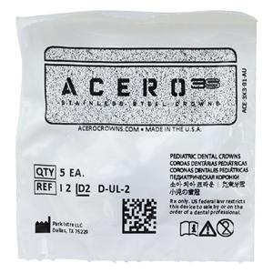 ACERO Crowns Size 2 1st Primary Upper Left Molar 5/Pk 5/Pk