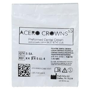 ACERO Crowns 4 2nd Primary Lower Left Molar 5/Pk 5/Pk