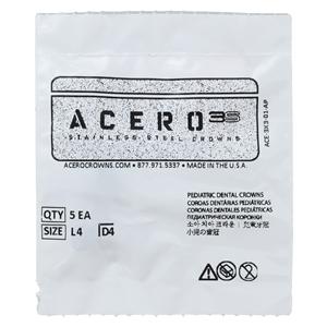ACERO Crowns 4 1st Primary Lower Left Molar 5/Pk 5/Pk