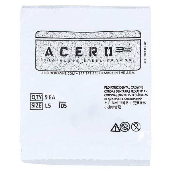 ACERO Crowns 5 1st Primary Lower Left Molar 5/Pk 5/Pk