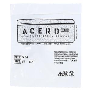 ACERO Crowns 7 1st Primary Lower Right Molar 5/Pk 5/Pk
