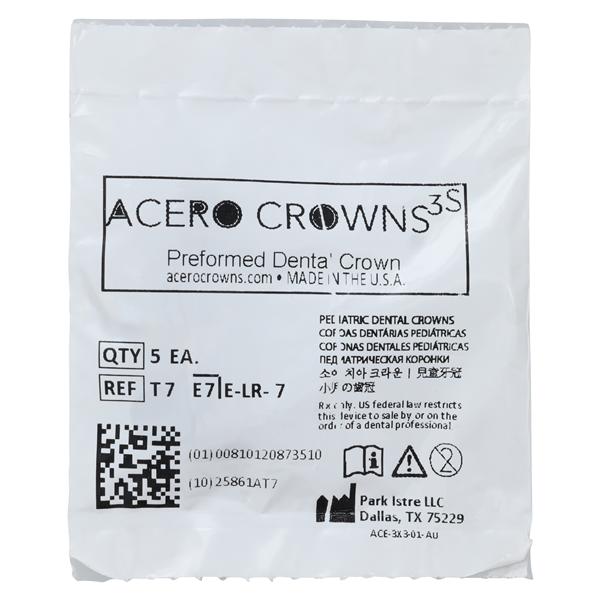 ACERO Crowns 7 2nd Primary Lower Right Molar 5/Pk 5/Pk