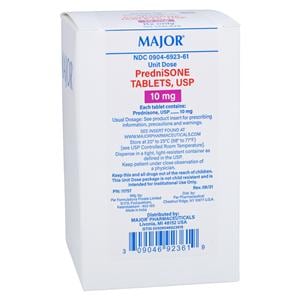 Prednisone Tablets 10mg Unit Dose Box 100/Package Each