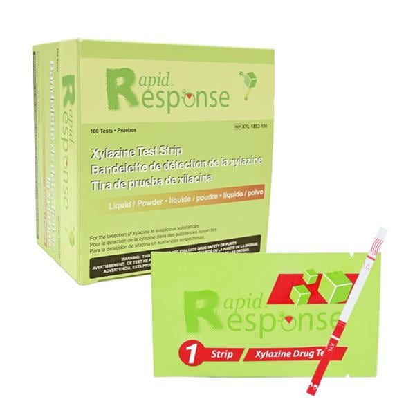 Rapid Response Xylazine Test Strips Harm Reduction 100/Bx