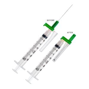 EasyPoint Retractable Needle/Syringe 21gx1-1/2" 3mL Safety Low Dead Space 400/Ca