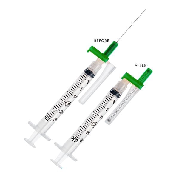 EasyPoint Retractable Needle/Syringe 21gx1-1/2" 3mL Safety Low Dead Space 400/Ca