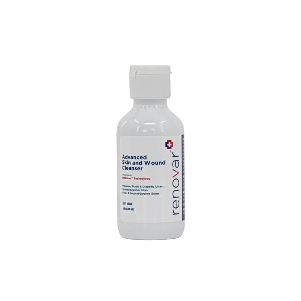 Renovar Wound Cleanser 4oz HOCI/NaCI NS Clr LF Flp-Top Btl Disposable 12/Ca