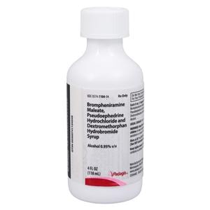 Bromphen/Pseudo/Dex Oral Elixir 2mg/30mg/10mg/5mL Bottle 4oz Each