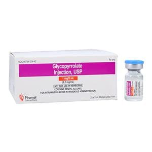 Glycopyrrolate Injection 0.2mg/mL MDV 5mL 25/Package