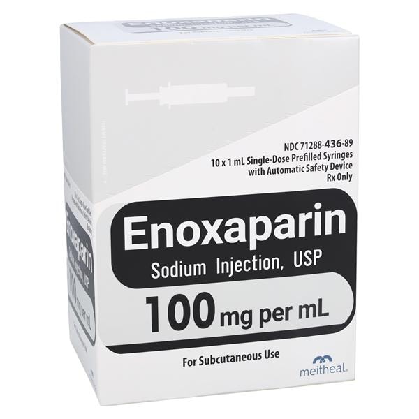 Enoxaparin Sodium Injection 100mg/mL Prefilled Syringe 1mL 10/Package