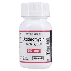 Azithromycin Tablets 250mg Bottle 30/Bottle Each