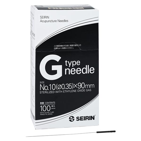 Seirin G-Type Acupuncture Needle 0.35x90mm _ 100/Bx