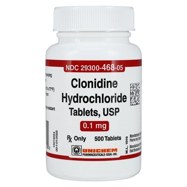 Clonidine HCl 0.1mg Each