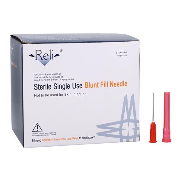 Blunt Fill Needle 18gx1" Non-Safety 100/Bx