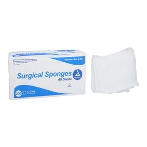 100% Cotton Gauze Sponge 4x4" 12 Ply Non-Sterile Square LF, 10 BX/CA