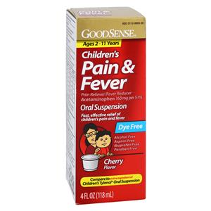 Acetaminophen Children Oral Suspension Cherry 4oz Bottle 4oz/Bt