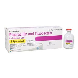 Piperacillin/Tazobactam Injection 4.5gm/vl SDV 10/Package