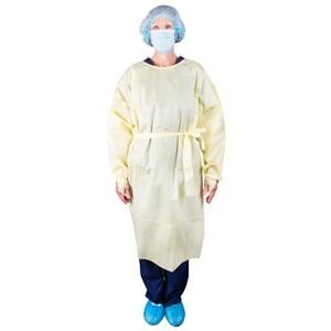 Isolation Gown AAMI Level 2 SMS Universal Yellow 100/Ca