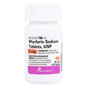 Warfarin Sodium Tablets 5mg Bottle 100/Bt