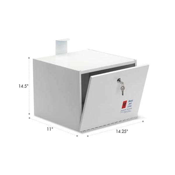 Specimen Drop Box Steel 14.25x11x14.5" Ea