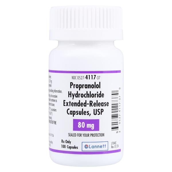Propranolol HCL ER 80mg Each