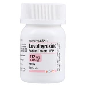 Levothyroxine Sodium Tablets 0.112mg Bottle Each
