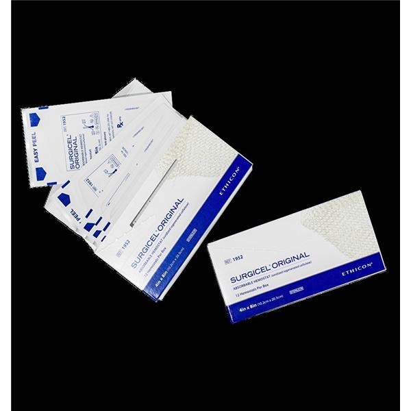 SURGICEL Orignal Hemostatic Oxidized Regenerated Cellulose Agent 4x8