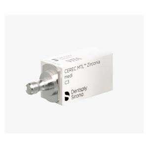 CEREC MTL Zirconia CAD/CAM CAD Blocks C3 White 2/Bx