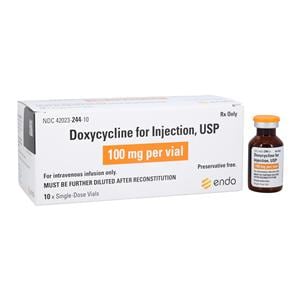 Doxycycline Hyclate Injection 100mg/vl Powder SDV 10/Package