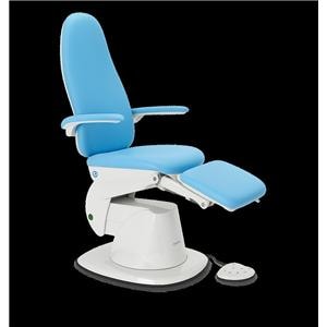 Podiatry Chair Light Blue 500lb Capacity