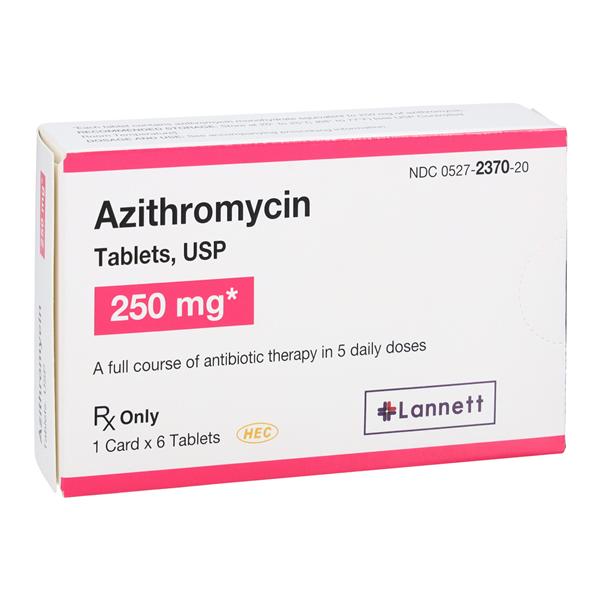 Azithromycin Tablets 250mg Blister Pack Each