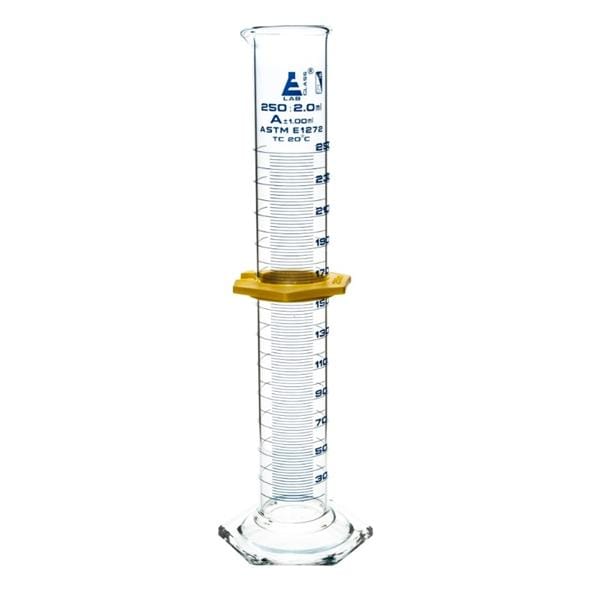 Graduated Measuring Cylinder Borosilicate Glass 250mL Ea