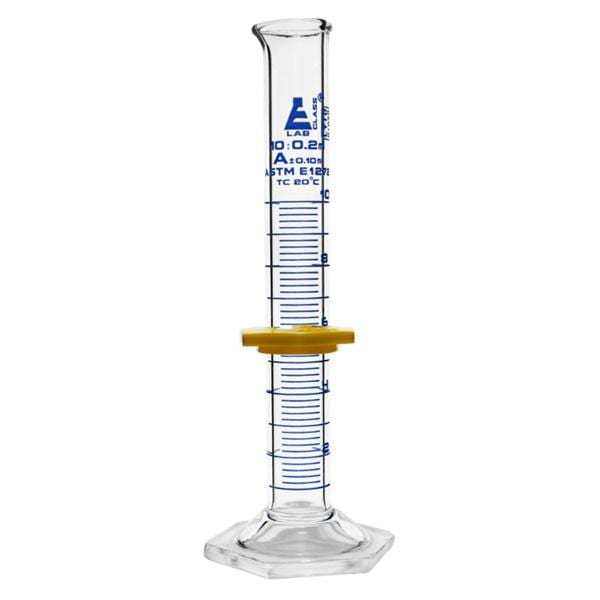 Graduated Measuring Cylinder Borosilicate Glass 10mL Ea