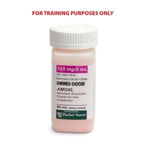 Demo Dose Amoxl for Oral Suspension Training Simulated Medication Ea