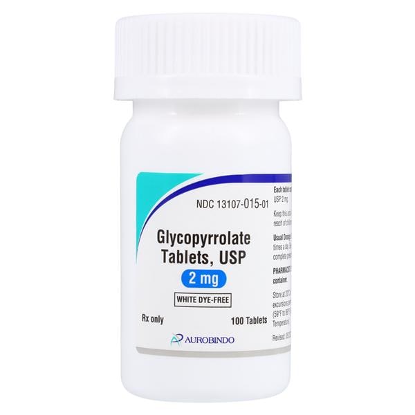 Glycopyrrolate Tablets 2mg Bottle 100/Bottle Each