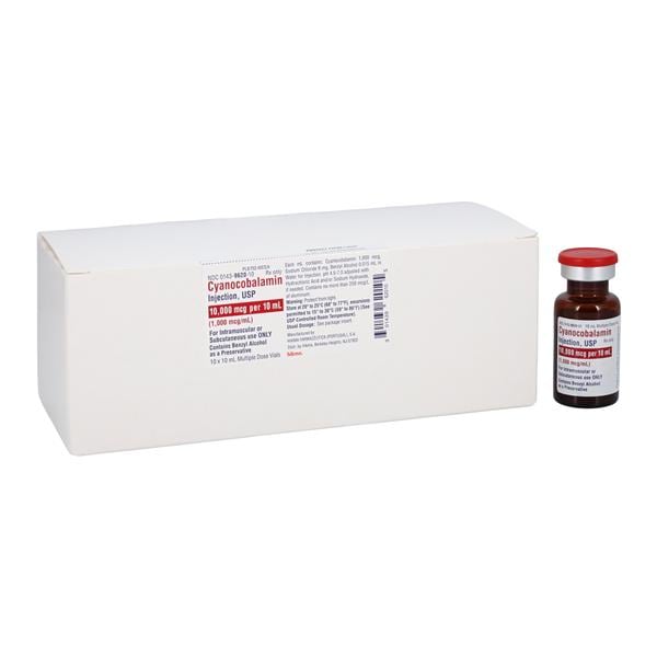 Cyanocobalamin Injection 1000mcg/mL MDV 10mL 10/Package