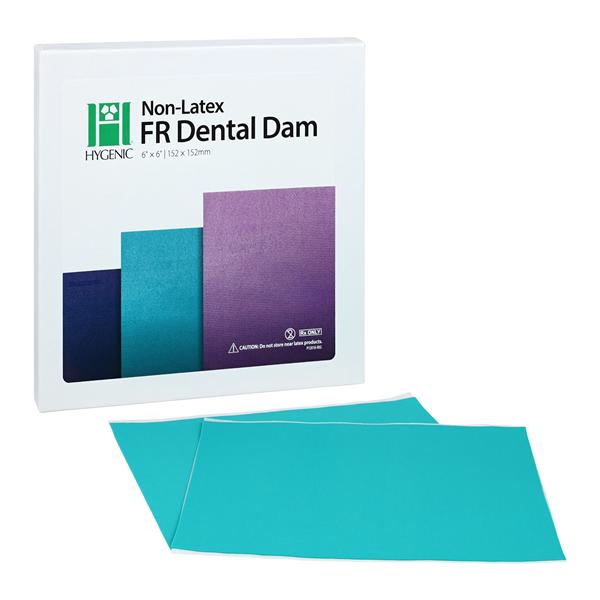 Hygenic LF Dental Dam 6 in x 6 in Med Ga Grn 30/Pk
