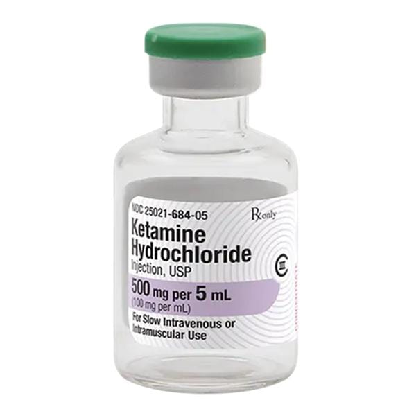 Ketamine HCl Injection 100mg/mL MDV 5mL 10/Package