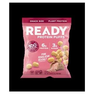 Ready Protein Puffs Food/ Drink Puff 100 Calories Pink Himalayan Salt Bag 8/Pk