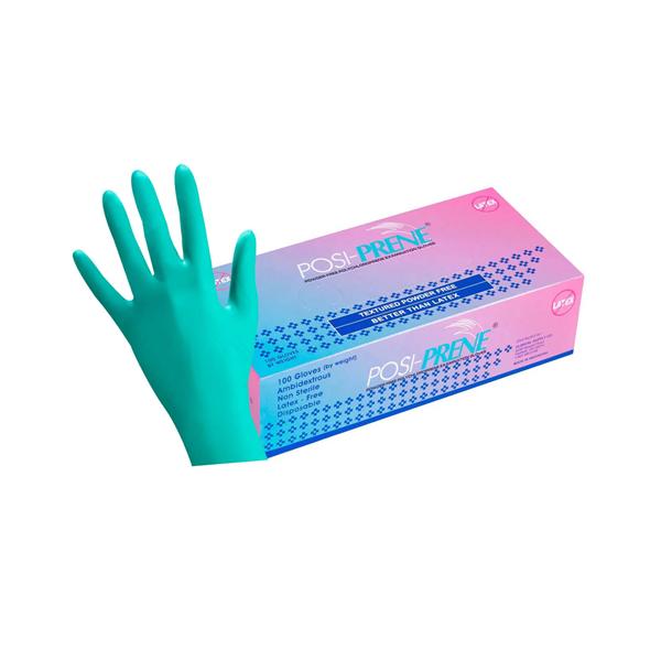 Posi-Prene Chloroprene Exam Gloves X-Small Green Non-Sterile, 12 BX/CA