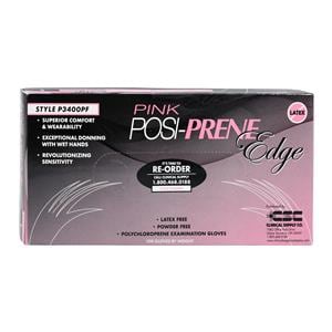 Posi-Prene Edge Chloroprene Exam Gloves Small Pink Non-Sterile, 12 BX/CA