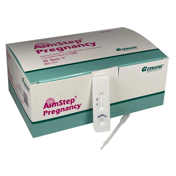 AimStep hCG Urine Pregnancy Test Kit CLIA Waived 30/Bx