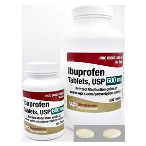 Ibuprofen Tablets 600mg Bottle 100/Bottle Each