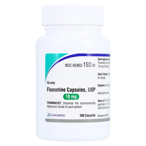 Fluoxetine HCl Capsules 10mg Bottle 100/Bottle Each