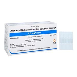 Albuterol Inhalation Solution 0.083% Pack 3mL 60/Package
