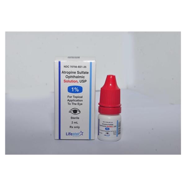 Atropine Sulfate Ophthalmic Solution 1% Bottle 2mL Each