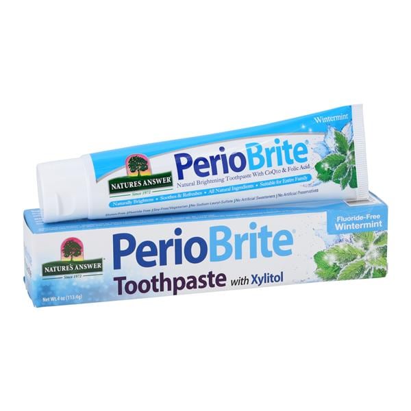 PerioBrite Wintermint Toothpaste 4 oz Fluoride Free Ea