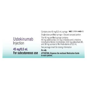 Ustekinumab Injection 45mg Prefilled Syringe 0.5mL Each