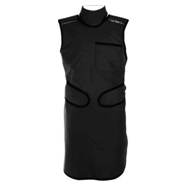 Ready to Go UltraFlex X-Ray Apron Black Ltwght LF 40x25 .5 Frnt Prtctn w/ Clr Ea